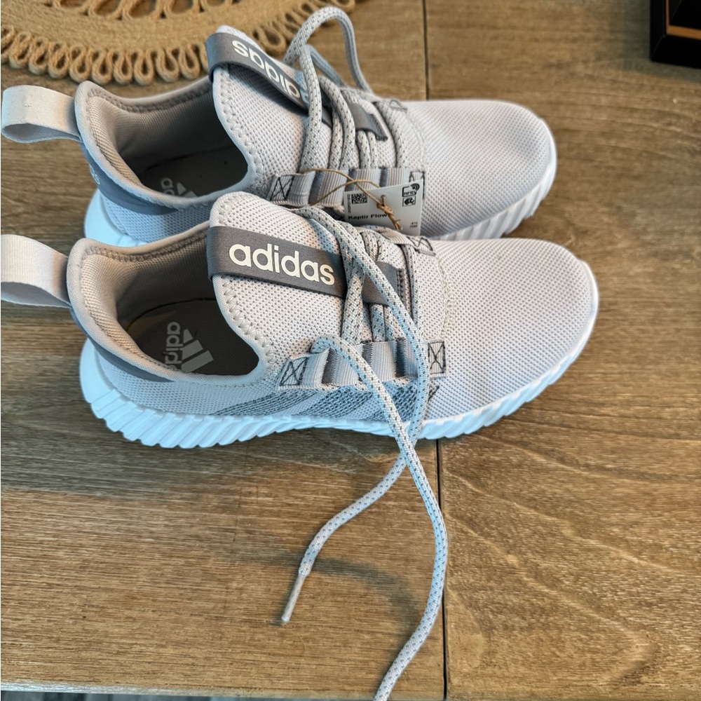 NWT adidas Gray Mesh Athletic Shoes - Picture 3 of 5